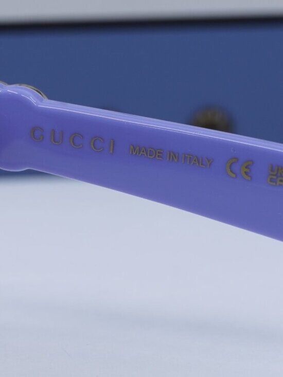 Gucci GG1535S 004 Rectangle Sunglasses - Lilac / Pink GG Pattern main image 5